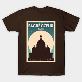 Sacre Coeur Paris Poster Design T-Shirt